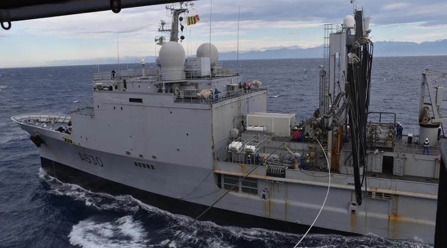 Le BCR Marne s'entraîne au ravitaillement à la mer