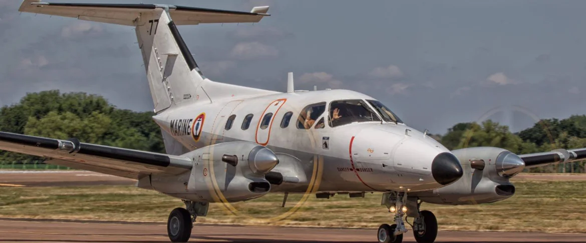 Un avion Xingu de l'escadrille 28F
