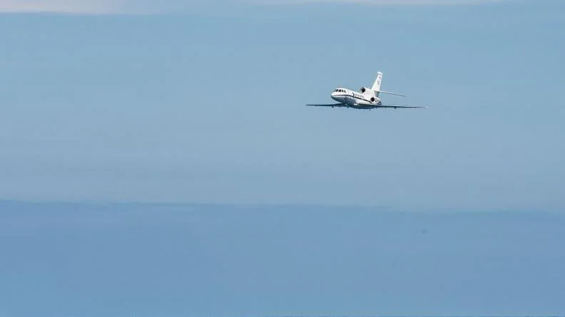 Un avion de surveillance maritime Falcon 50 Marine de la Flottille 24F