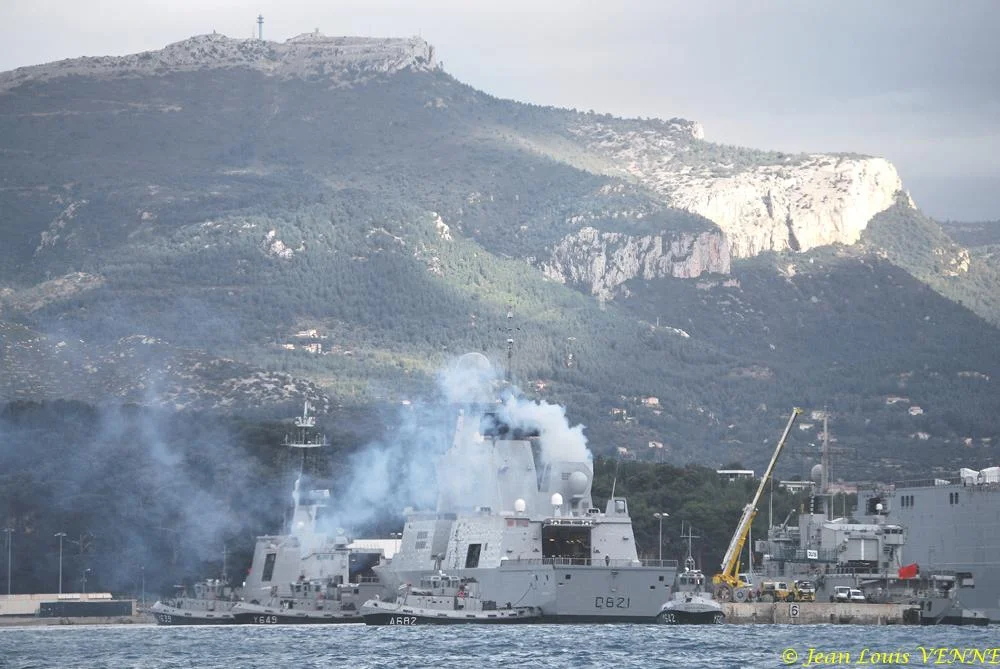 Arrivée à Toulon de la frégate Chevalier Paul