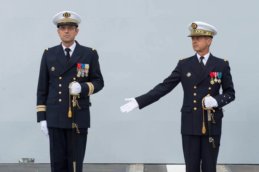 Le capitaine de vaisseau Xavier Breitel, nouveau commandant de la frégate Auvergne