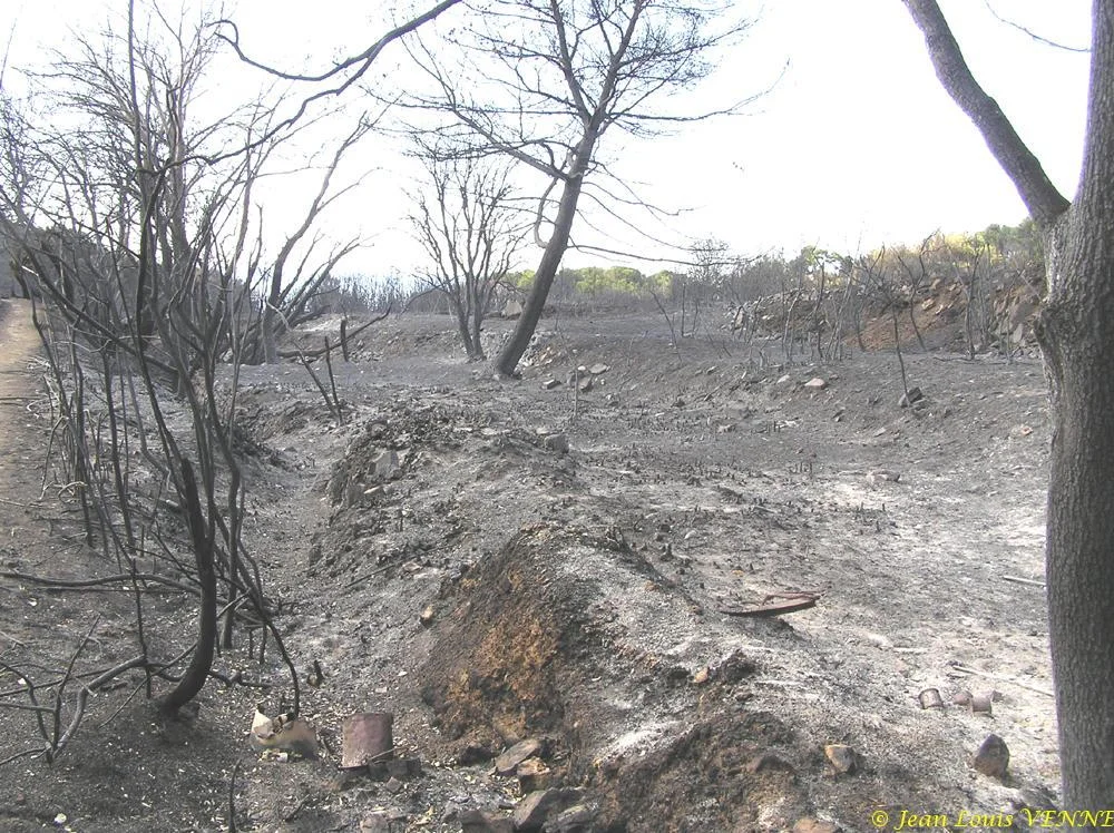 Les dégâts provoqués par l'incendie au CIN St Mandrier