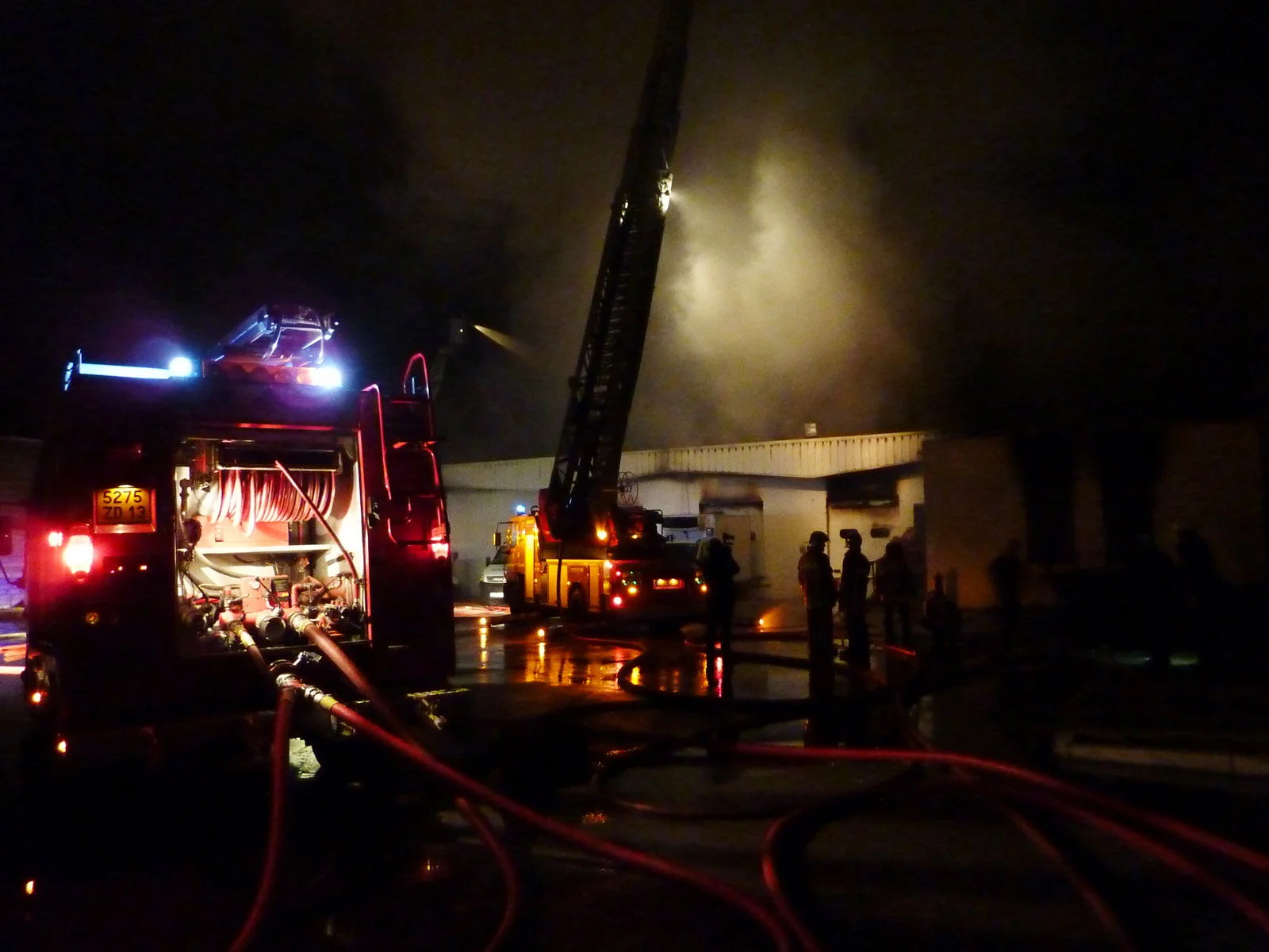 Incendie dans un entrepot à Marseille