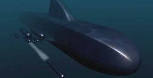 Un SMX-24 tire une torpille