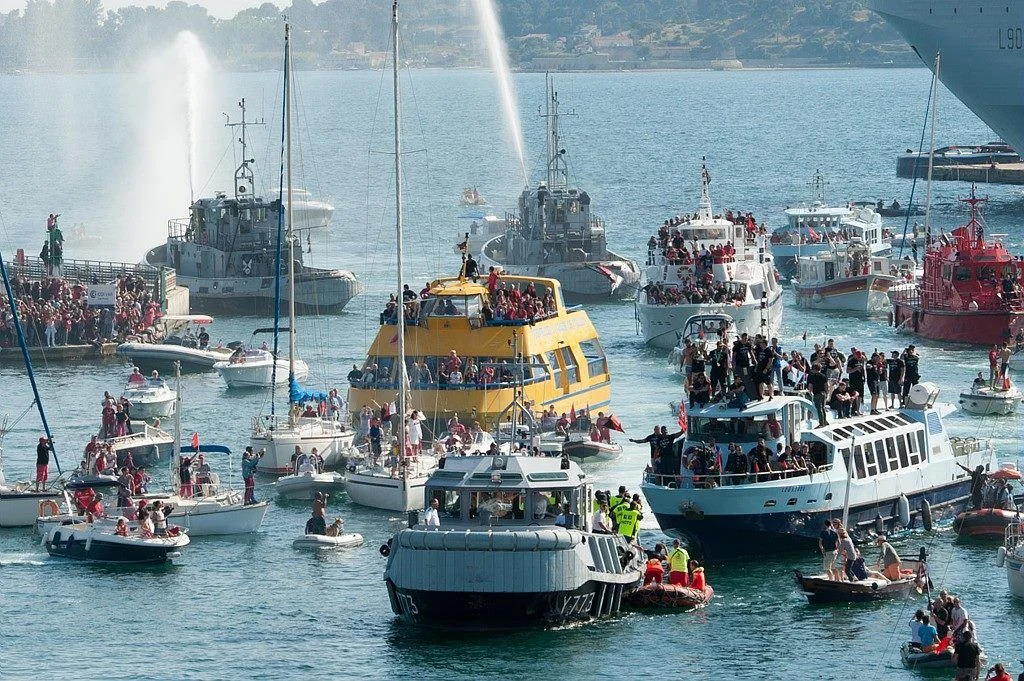 La Marine nationale présente pour le retour du Rugby-Club de Toulon