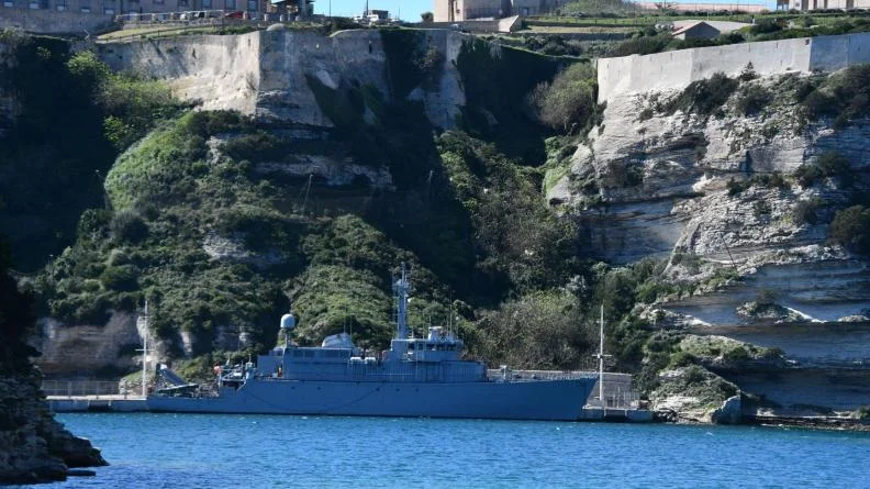 Le chasseur de mines Capricorne à Bonifacio
