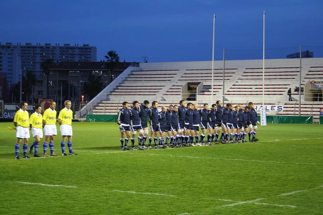 L'équipe de rugby de la Royal Navy