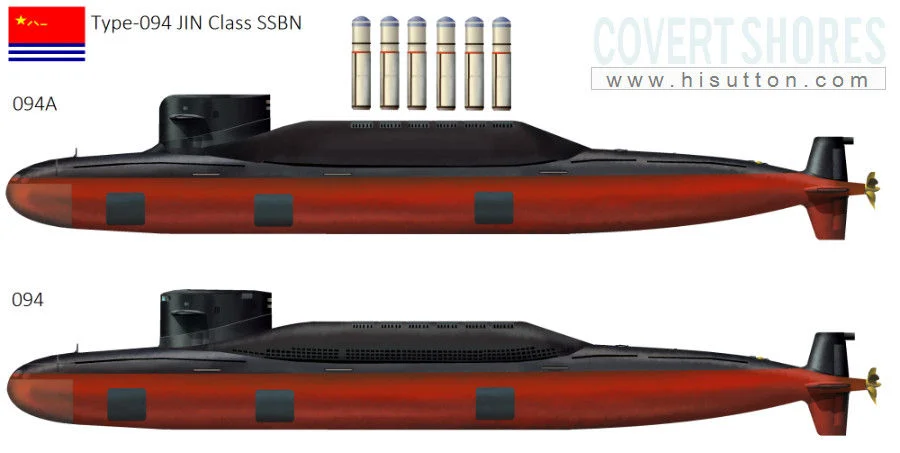 Comparaison entre Type 094 et Type 094A