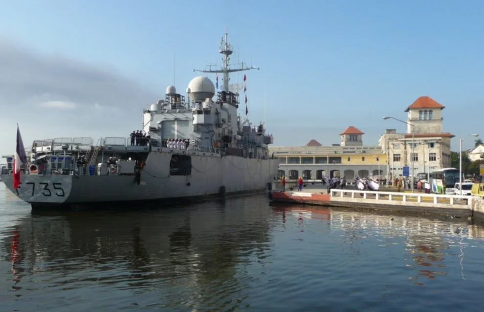 La frégate Germinal accoste à La Havane