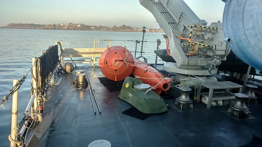 3 mines relevées par le Cassiopée pendant son entraînement
