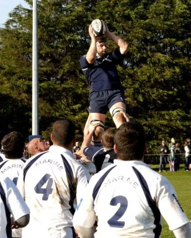 Match de rugby entre la Royal Navy et la Marine Nationale