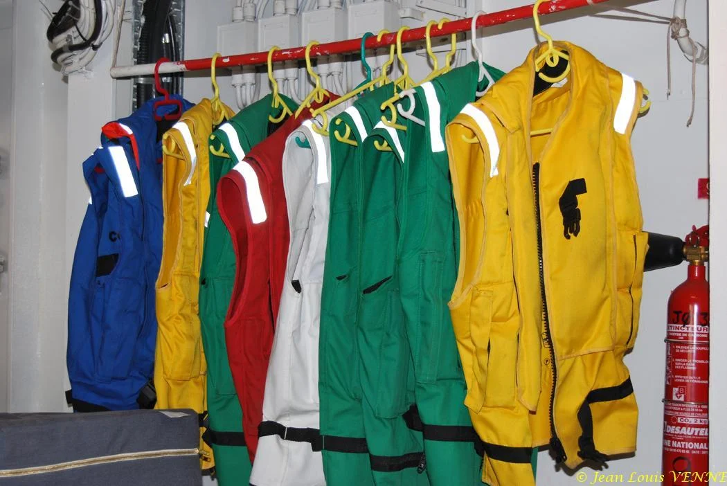 Les vestes du détachement hélico