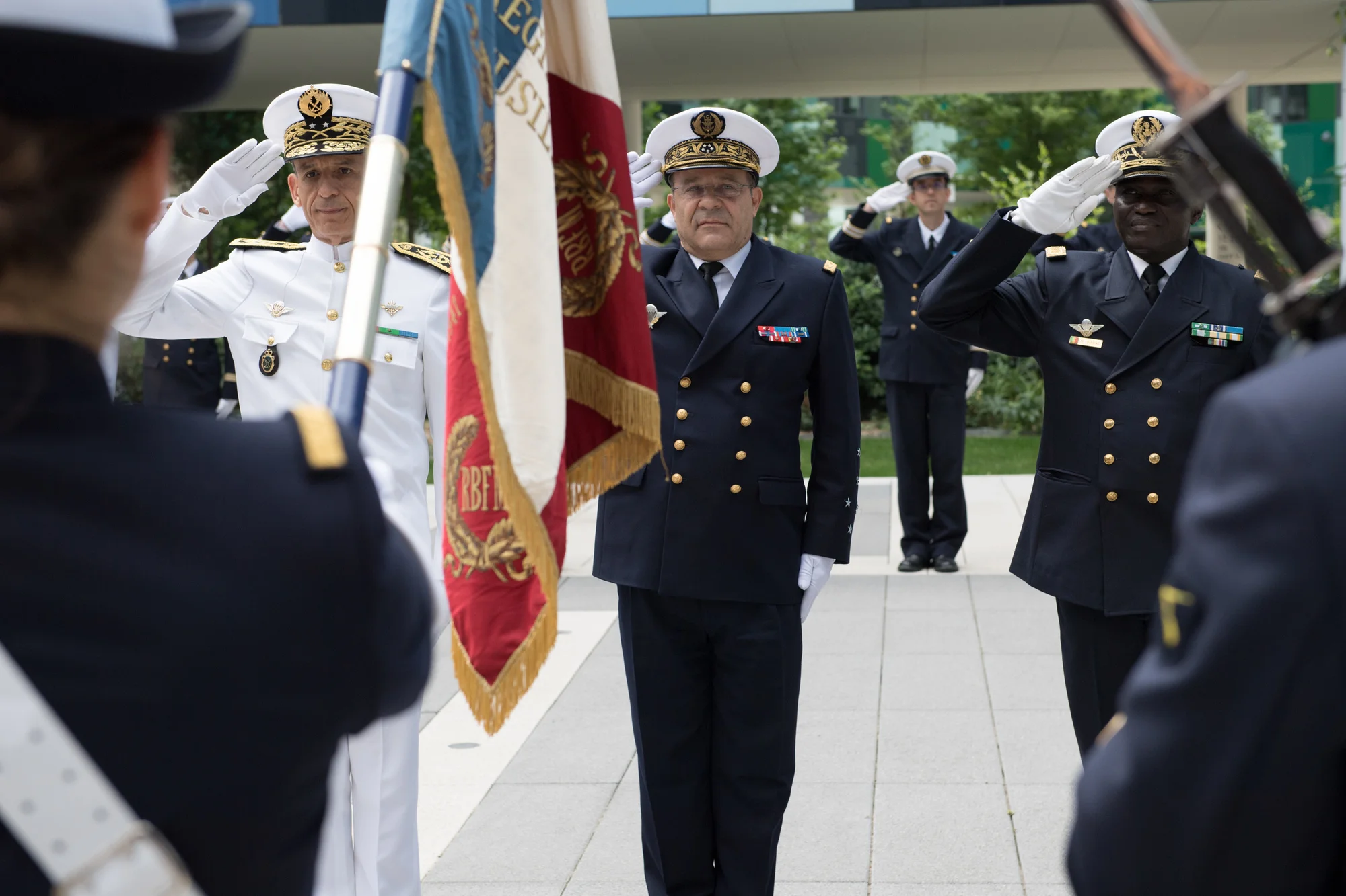 Le chef d'état-major de la marine accueille ses homologues marocain et sénégalais