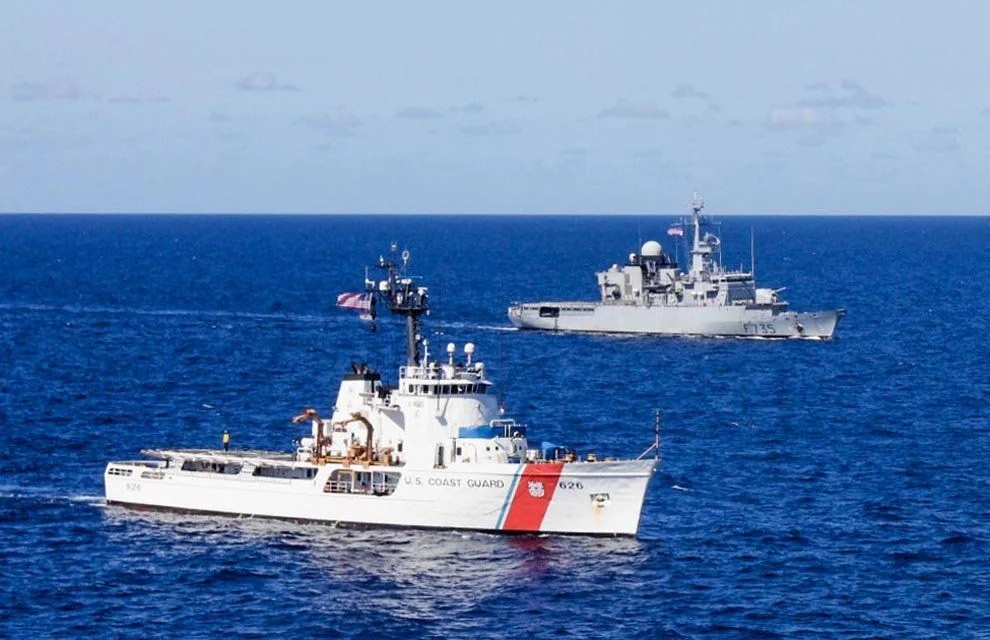 Coopération franco-américaine en mer des Caraïbes