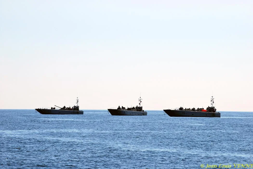 Les engins de la flottille amphibie