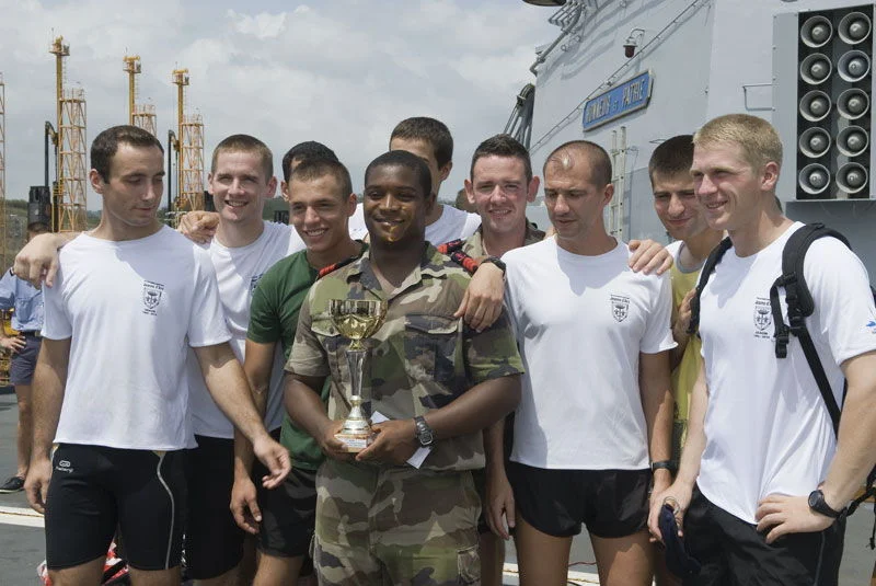 L’équipe du service « vie courante » qui fut sacrée championne