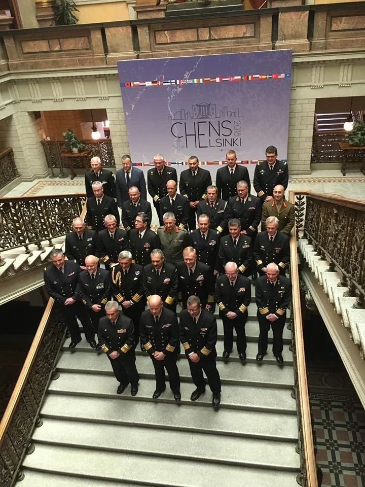 Les participants au forum « Chiefs of European Navies »