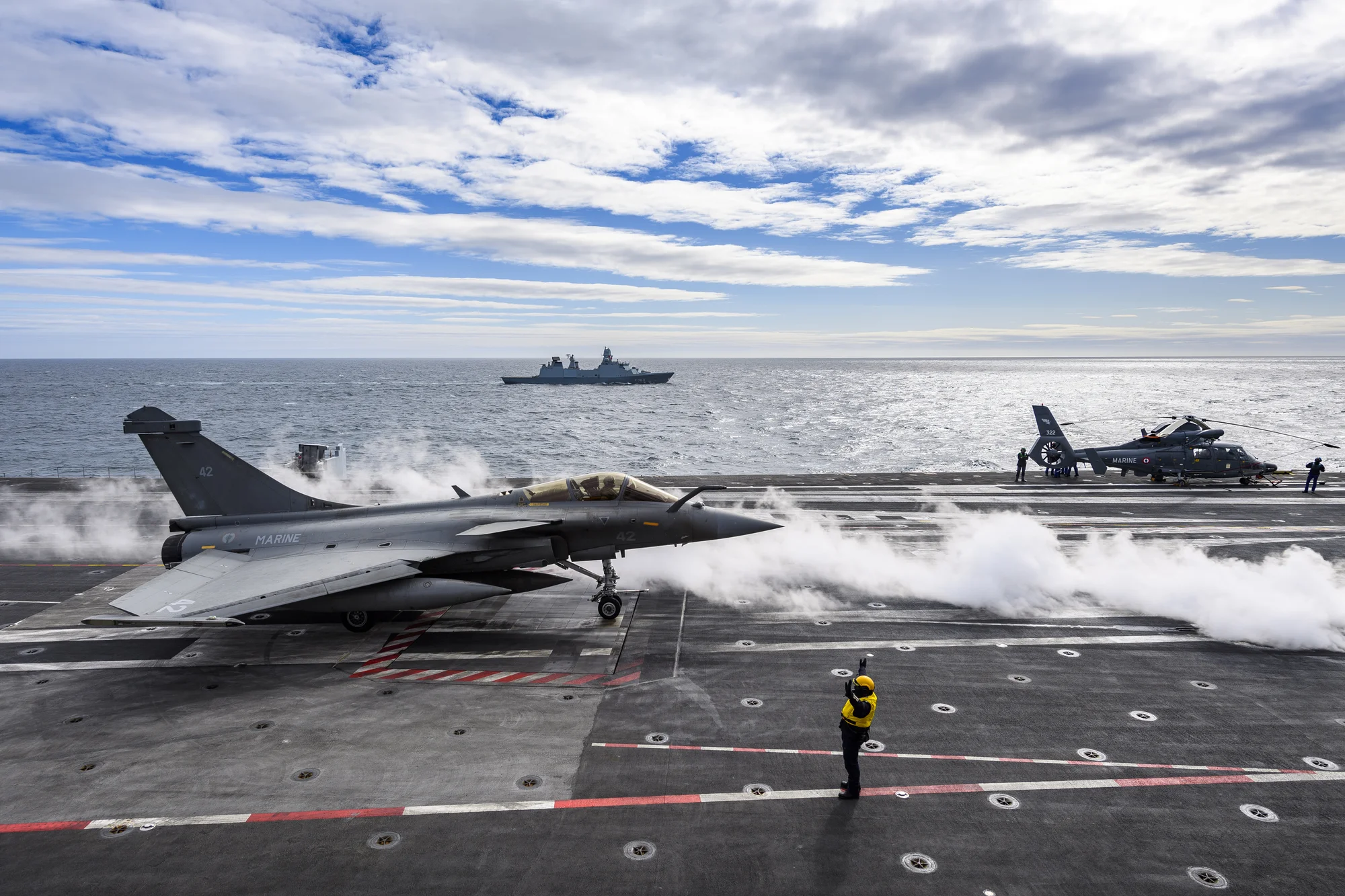 La frégate danoise Niels Juel a intégré le groupe aéronaval