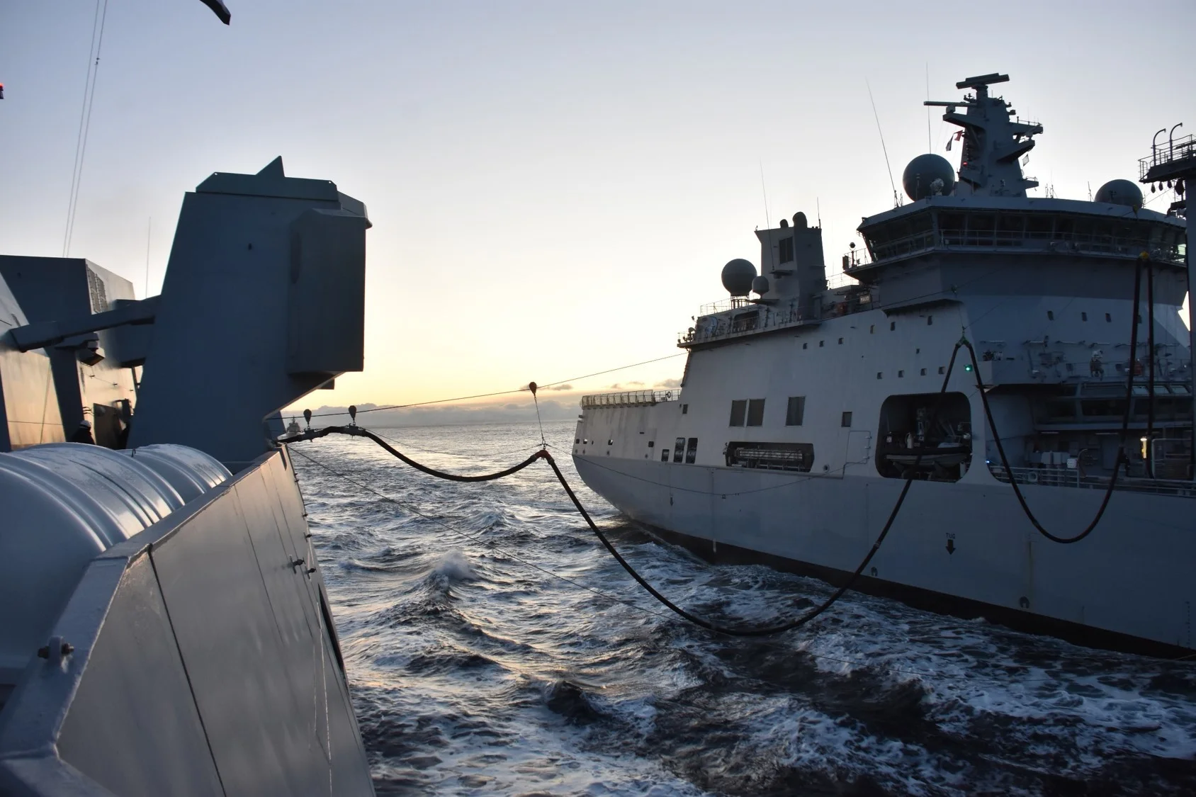 Ravitaillement à la mer par -10°