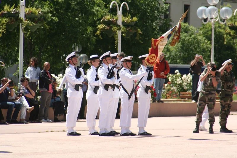 Le drapeau des canoniers marins