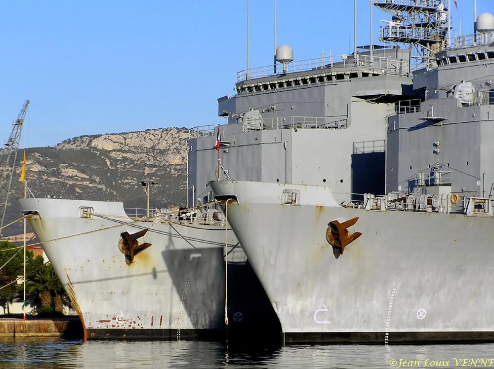 Le Foudre et le Siroco au quai dâ€™honneur de Toulon