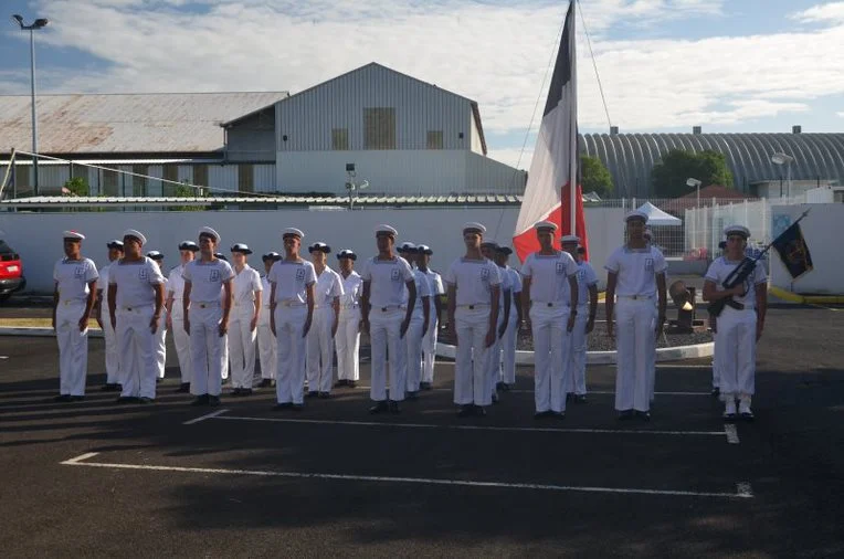 Les stagiaires de la préparation militaire marine « Quartier Maître Jean Couturier »