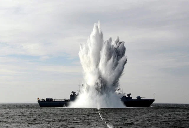 Le BRAUNSCHWEIG est aspergé