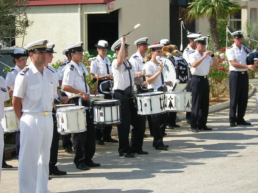 Animation musicale par le bagad du CIN St-Mandrier